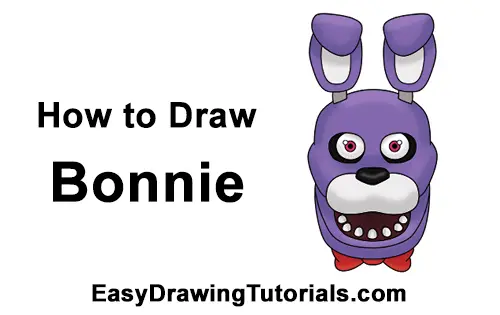 How to Draw Nightmare Bonnie  Five Nights at Freddy's 