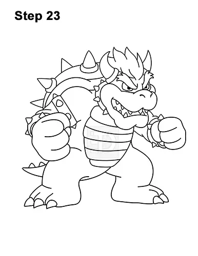 Featured image of post The Best 28 How To Draw Bowser Easy