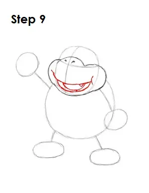 How to Draw Bowser Jr. Step 9