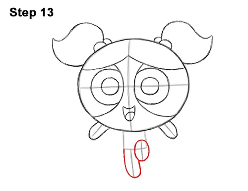 How to Draw Bubbles Powerpuff Girls Full Body 13