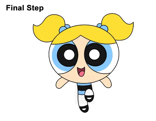 How to Draw Bubbles Powerpuff Girls Full Body