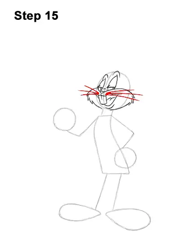 How to Draw Bugs Bunny Full Body Carrot 15