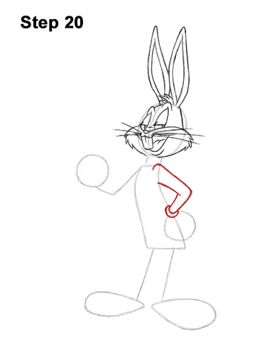 How to Draw Bugs Bunny Full Body Carrot 20