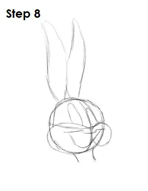 Draw Bugs Bunny Step 8