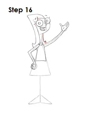 How to Draw Candace Step 16