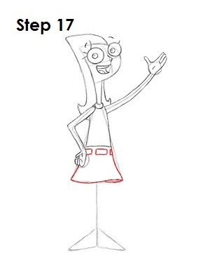 How to Draw Candace Step 17