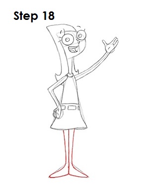 How to Draw Candace Step 18
