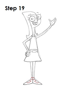 How to Draw Candace Step 19