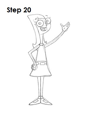 How to Draw Candace Step 20