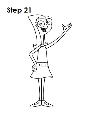 How to Draw Candace Step 21
