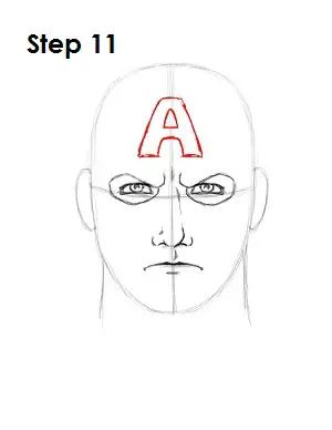 Draw Captain America Step 11