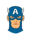 How to Draw Captain America Head