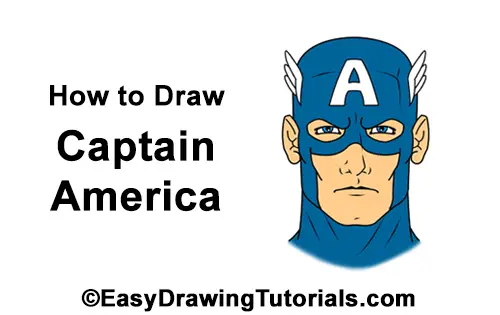 How to Draw Captain America Head