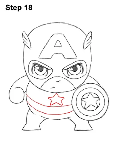 How to draw Captain America  LetsDrawIt