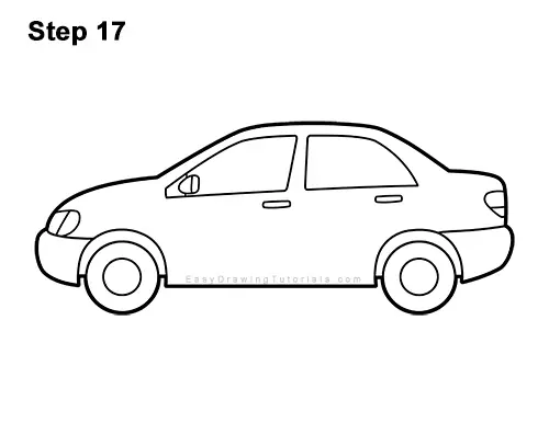 How to Draw Cartoon Car Automobile Vehicle Clipart 17