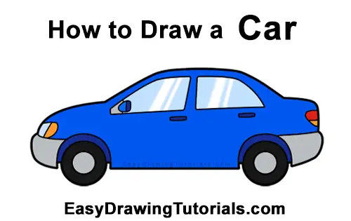 how to draw a cool car easy