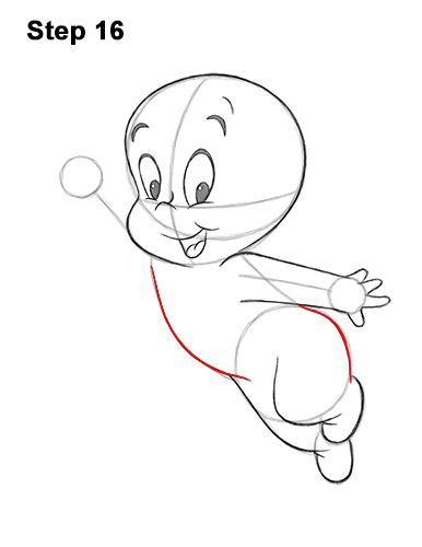 How to Draw Casper the Friendly Ghost Halloween 16