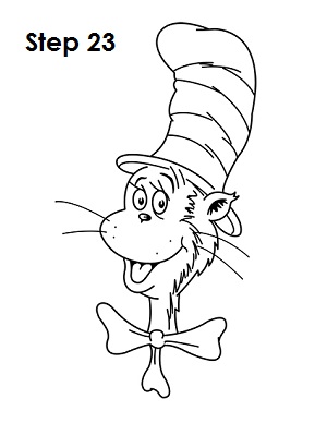 Draw Cat in the Hat 23