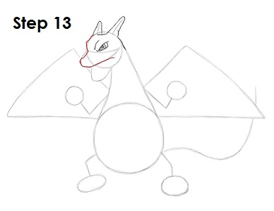 Draw Charizard Pokemon 13