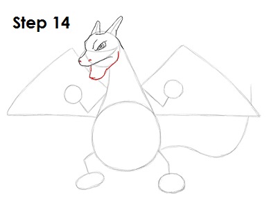 Draw Charizard Pokemon 14