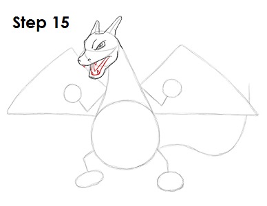 Draw Charizard Pokemon 15