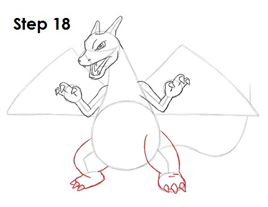 Draw Charizard Pokemon 18