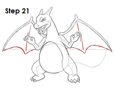 Draw Charizard Pokemon 21