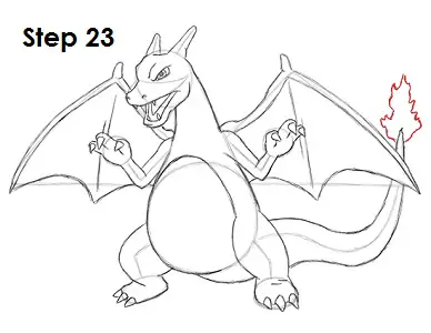 Draw Charizard Pokemon 23