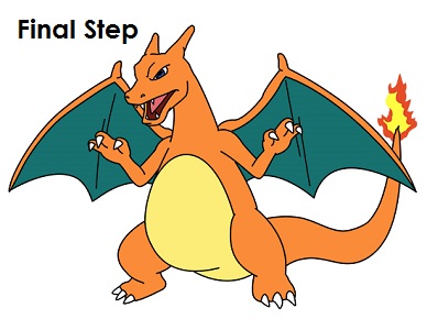 how to draw cute charizard