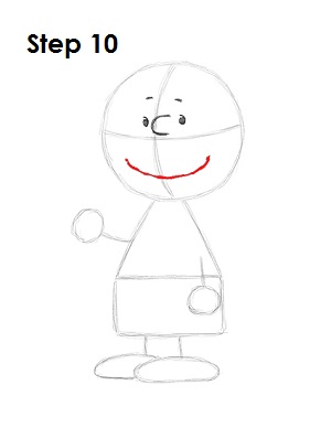 Draw Charlie Brown 10