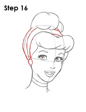 how to draw a disney princess head
