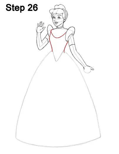 Draw Cinderella Dress 26