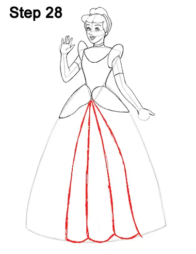 Draw Cinderella Dress 28