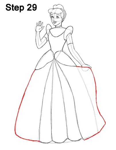 Draw Cinderella Dress 29