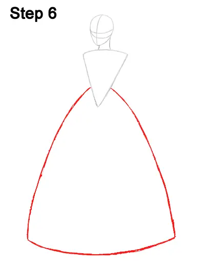 How to draw a cinderella clearance dress