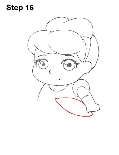 Draw Mini Chibi Little Cinderella 16
