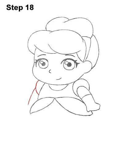 Draw Mini Chibi Little Cinderella 18
