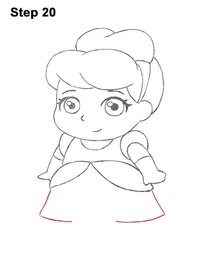 Draw Mini Chibi Little Cinderella 20