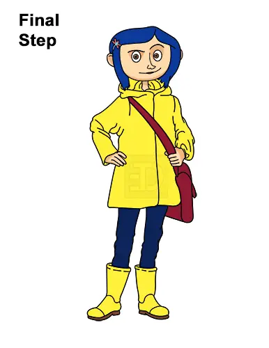 How to Draw Coraline Jones Full Body