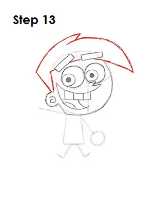 How to Draw Cosmo Step 13