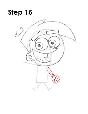 How to Draw Cosmo Step 15