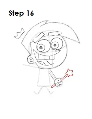 How to Draw Cosmo Step 16