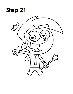 How to Draw Cosmo Step 21