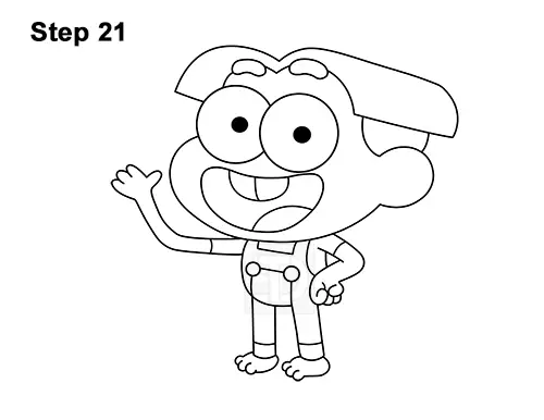 How to Draw Cricket Green Big City Greens 21