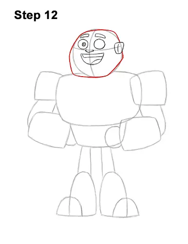 How to Draw Cyborg Teen Titans Go! Full Body 12