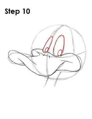 Draw Daffy Duck Step 10