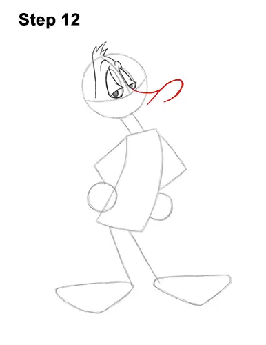 How to Draw Daffy Duck Full Body Looney Tunes 12