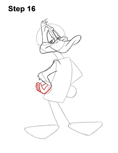 How to Draw Daffy Duck Full Body Looney Tunes 16