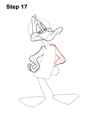 How to Draw Daffy Duck Full Body Looney Tunes 17