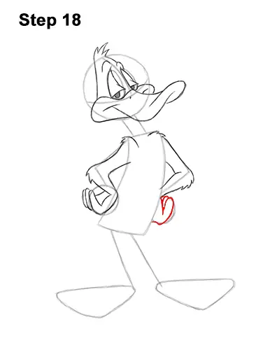 How to Draw Daffy Duck Full Body Looney Tunes 18
